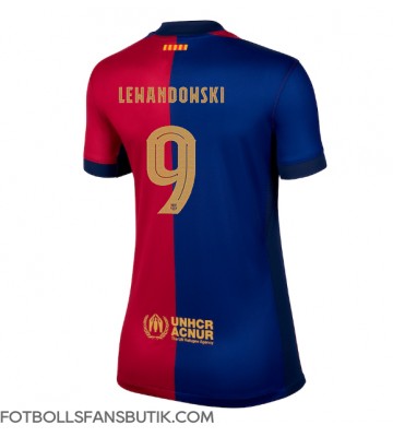 Barcelona Robert Lewandowski #9 Replika Hemmatröja Damer 2024-25 Kortärmad